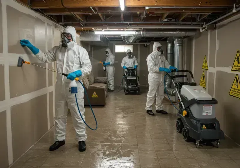 Basement Moisture Removal and Structural Drying process in Arnett, OK